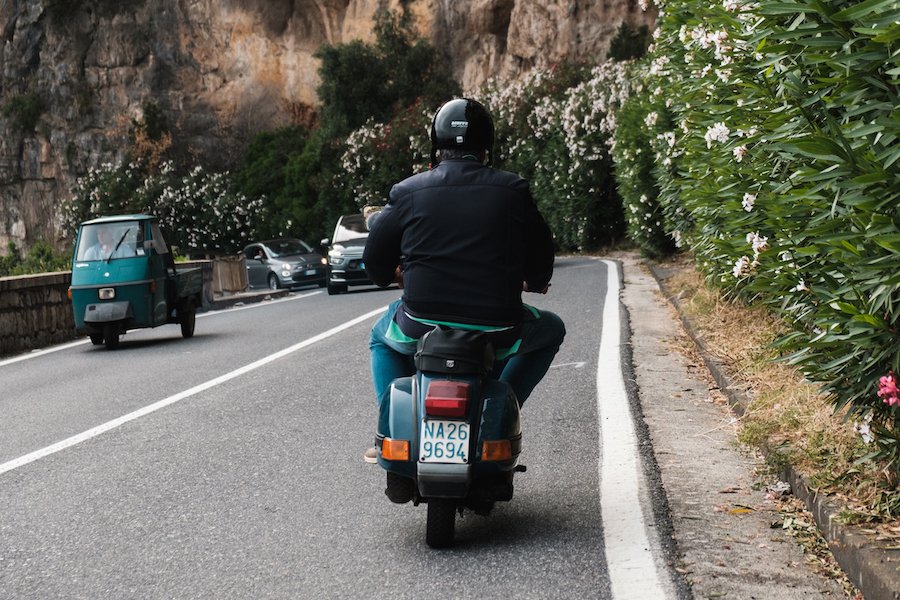 Scooter riding on the Amalfi Coast in Italy,Naples, Italy Tavel Photography By Ben Holbrook from DriftwoodJournals.com-4450
