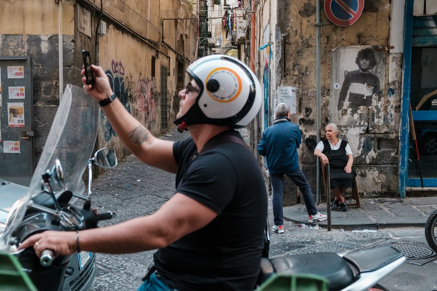 Crazy Scooter Riders with No Helmets in Naples, Italy Tavel Photography By Ben Holbrook from DriftwoodJournals.com-5122