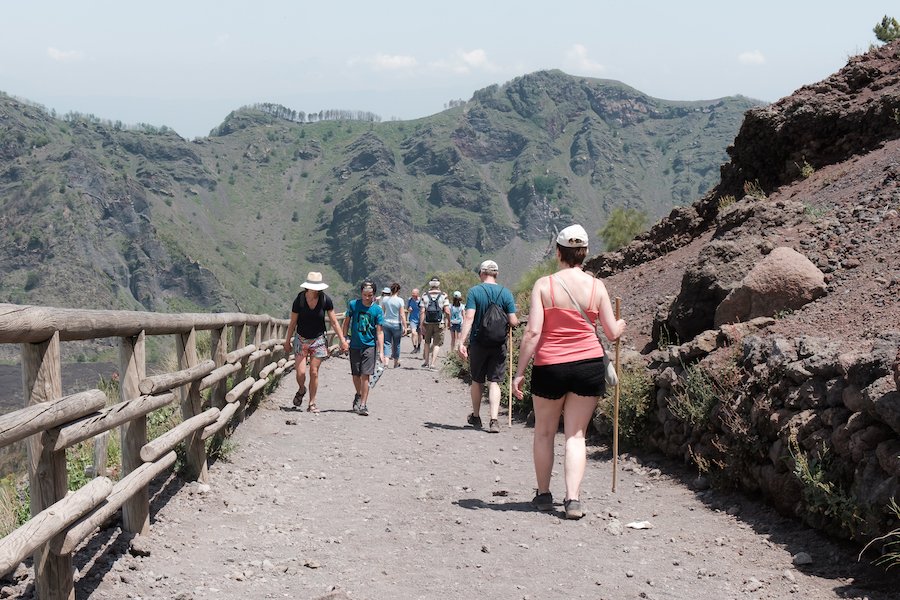 Waling up Mount Vesuvius - by Ben Holbrook