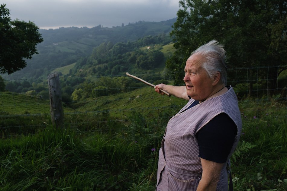 Local herds-woman in Pilona, Asturias Travel Photography by Ben Holbrook from DriftwoodJournals.com-2948