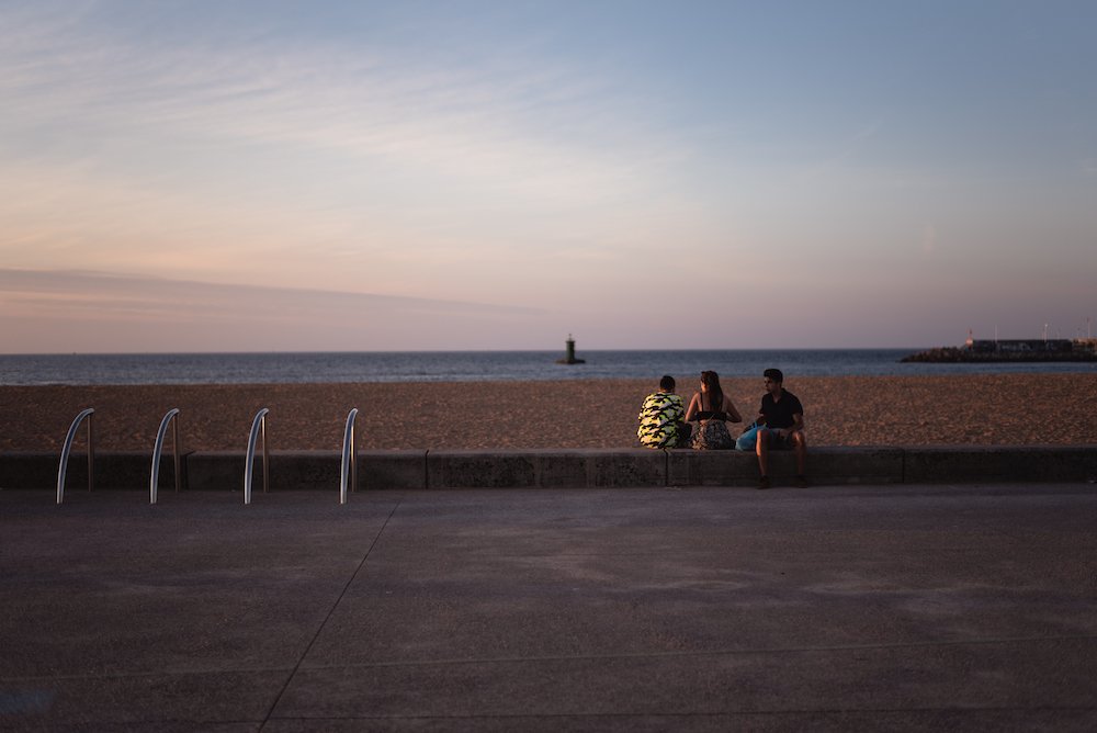 Playa de Poniente, Gijón, Asturias, northern Spain by Ben Holbrook from DriftwoodJournals.com