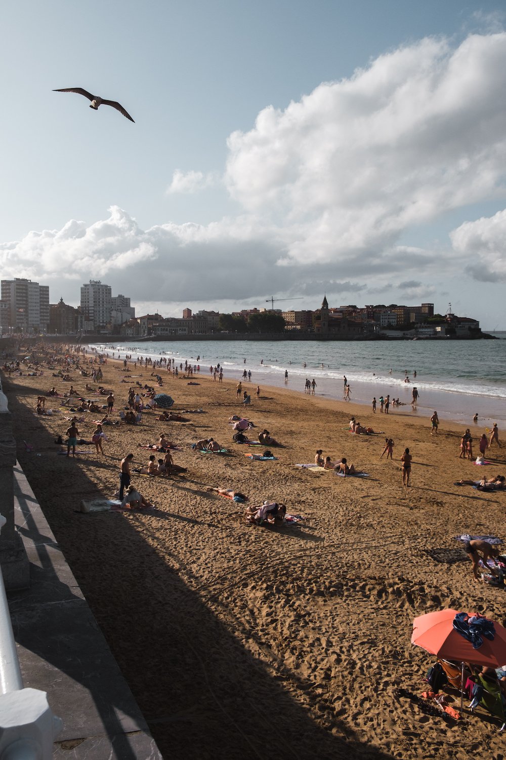 San Lorenzo Beach, Gijón, Asturias (northern Spain) by Ben Holbrook from DriftwoodJournals.com