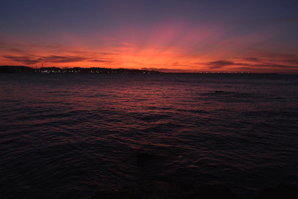 Gijón sunset, Asturias, northern Spain by Ben Holbrook from DriftwoodJournals.com