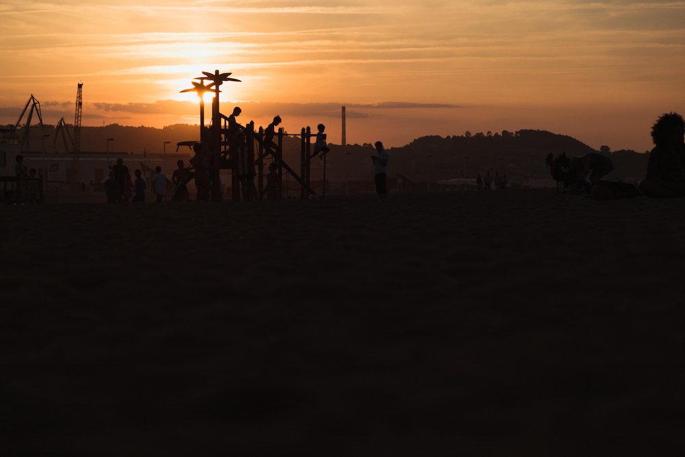 Playa de Poniente, Gijón, Asturias, northern Spain by Ben Holbrook from DriftwoodJournals.com