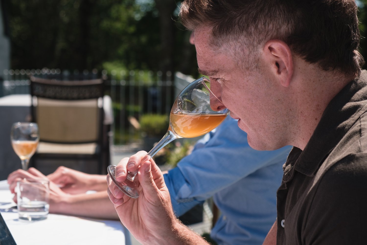 Drinking Ancre hill Orange Wine during Welsh Wine Week - by Ben Holbrook-7
