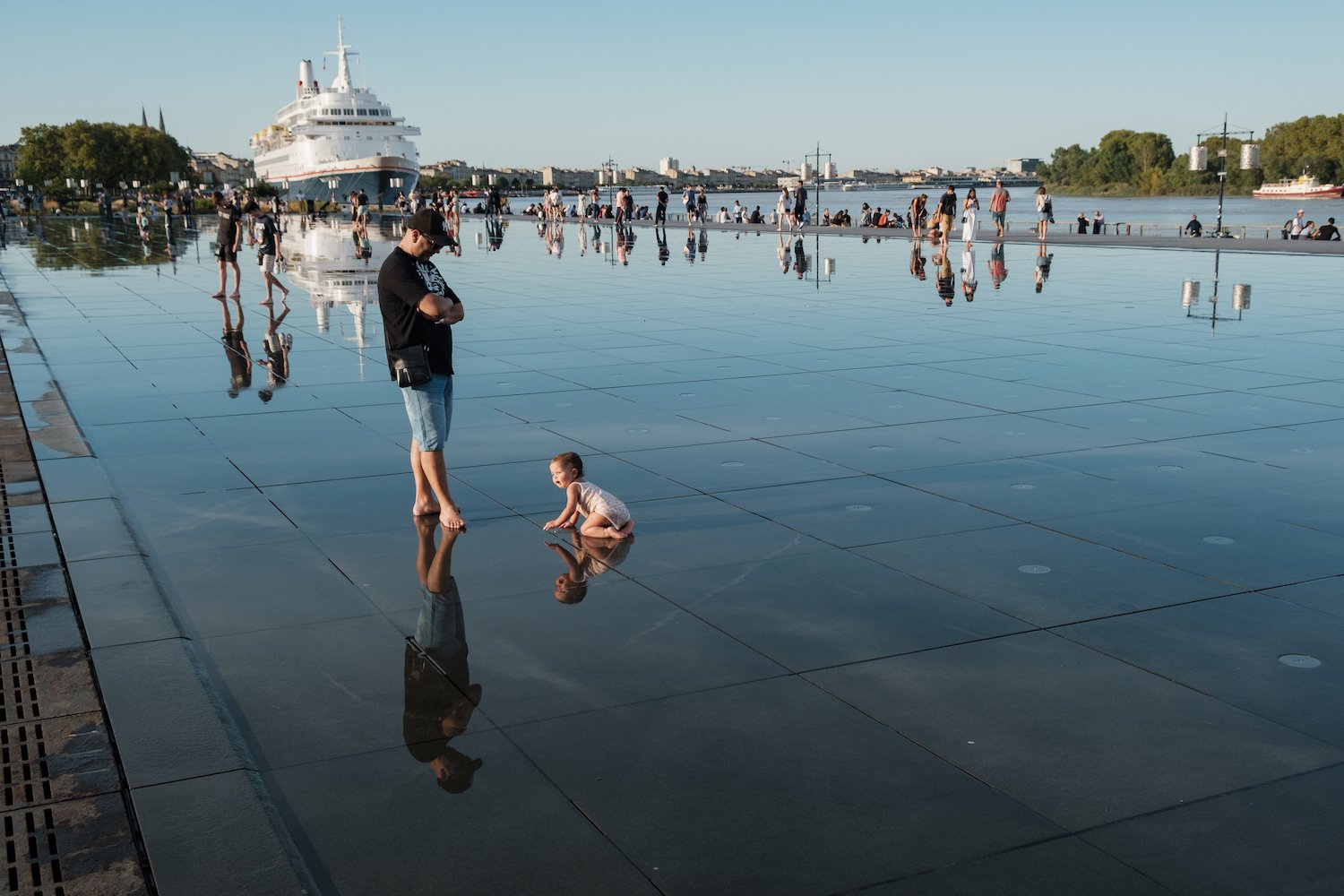 Miroir d’eau (Mirror of Water), Bordeaux Travel & Street Photography by Ben Holbrook from DriftwoodJournals.com-121