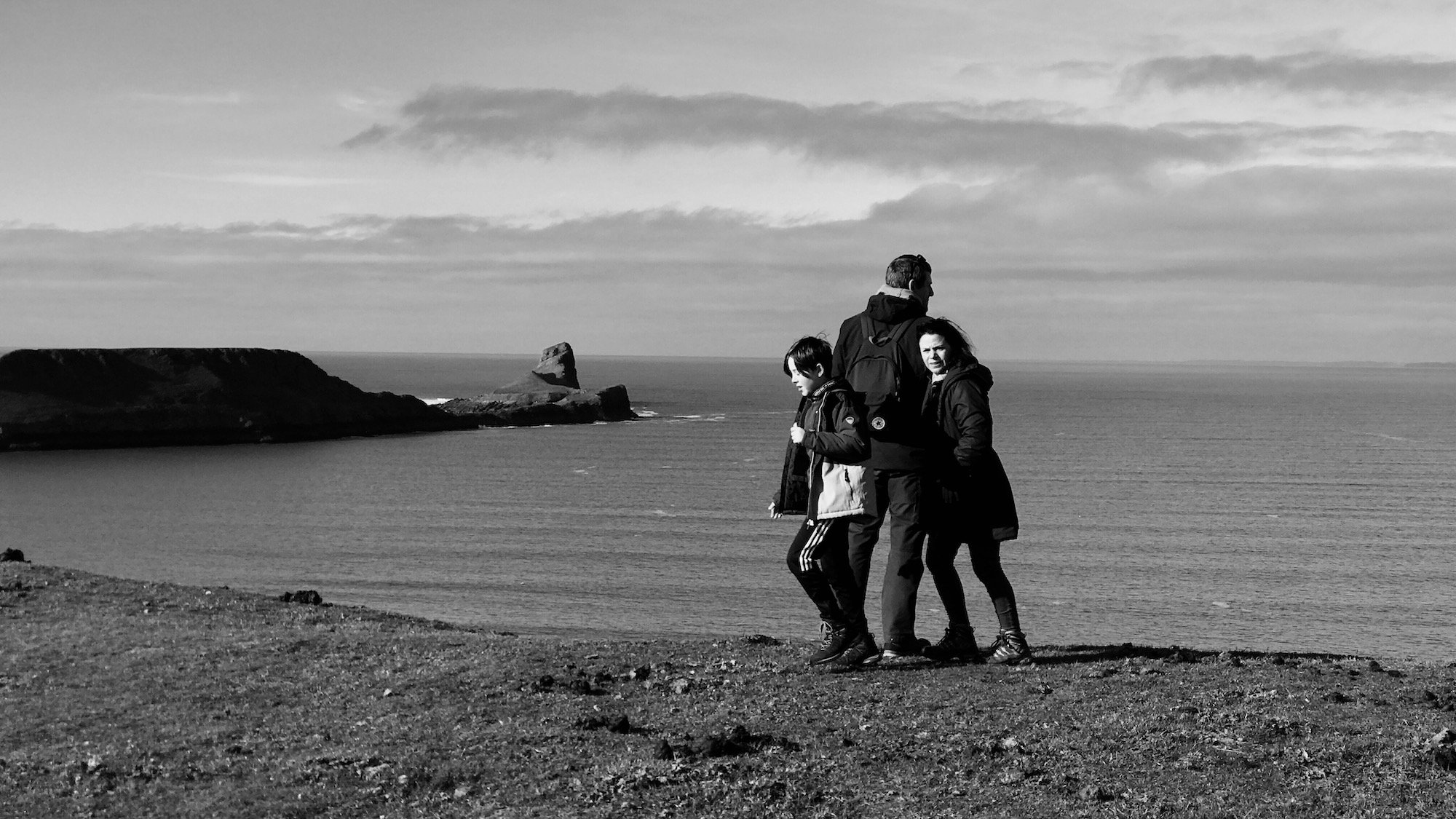 Rhossili Bay Beach Gower Peninsula Black and White Photographs - Copyright Ben Holbrook from DriftwoodJournals.com5