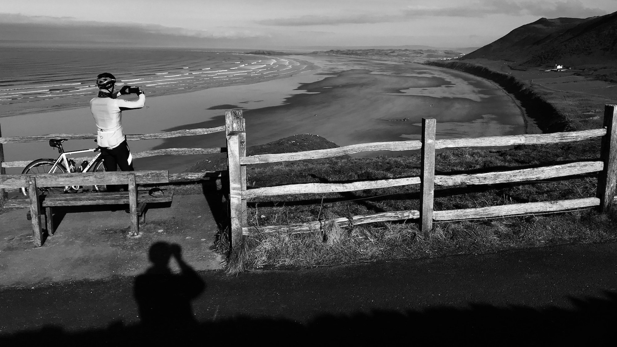 Rhossili Bay Beach Gower Peninsula Black and White Photographs - Copyright Ben Holbrook from DriftwoodJournals.com5
