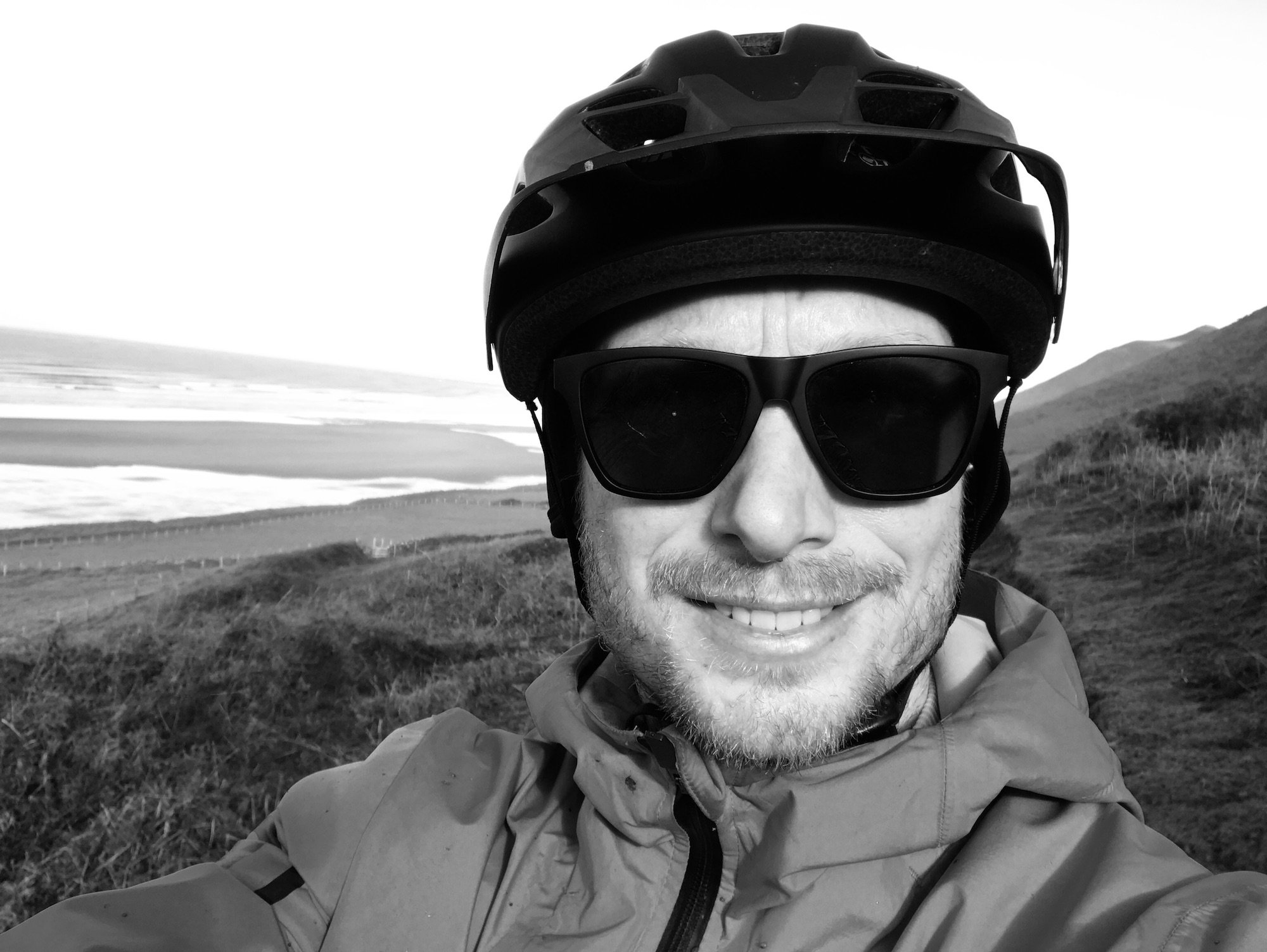 Paragliders at Rhossili Bay Beach Gower Peninsula Black and White Photographs - Copyright Ben Holbrook from DriftwoodJournals.com5