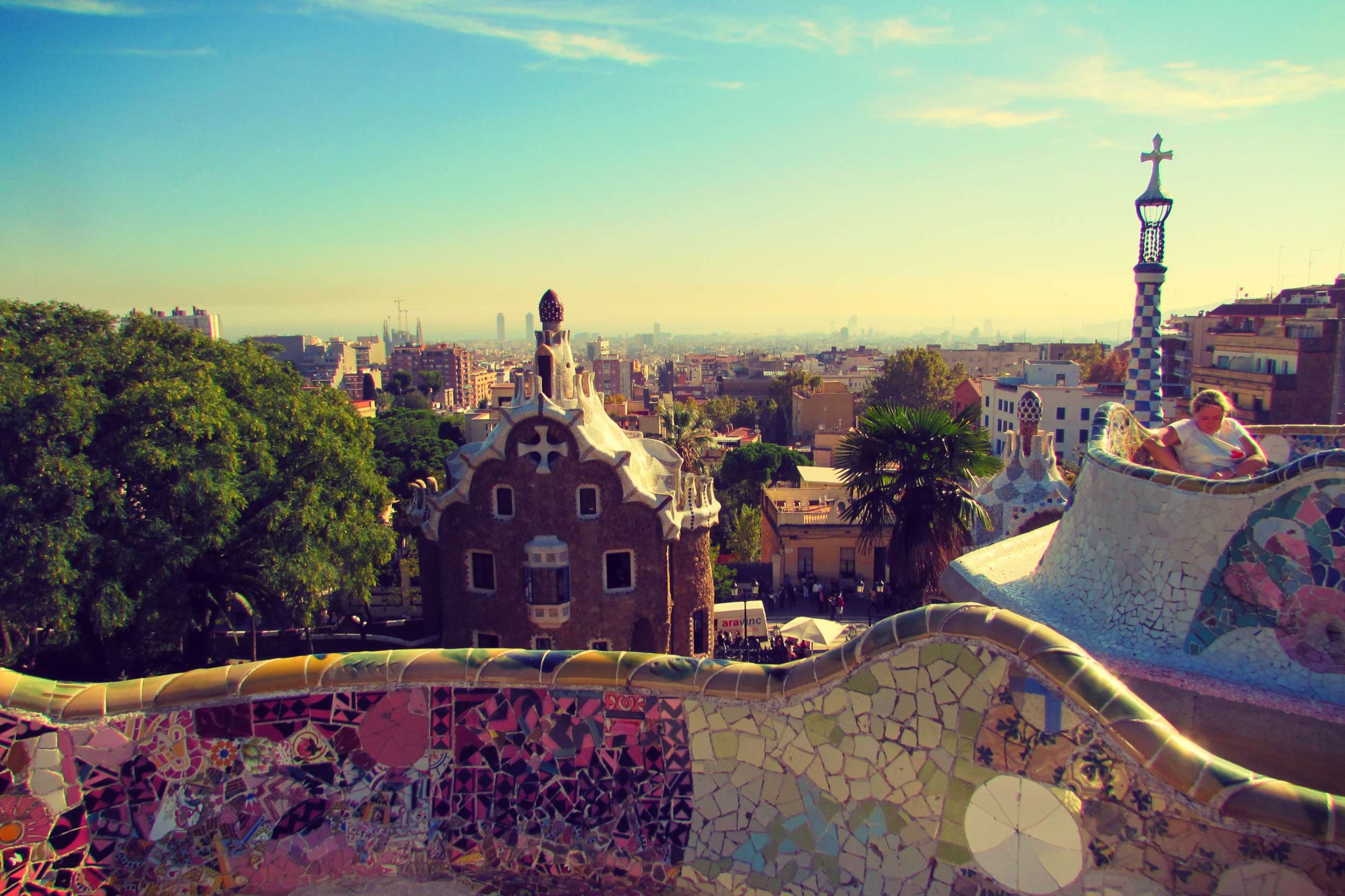 Park Guell View of Barcelona