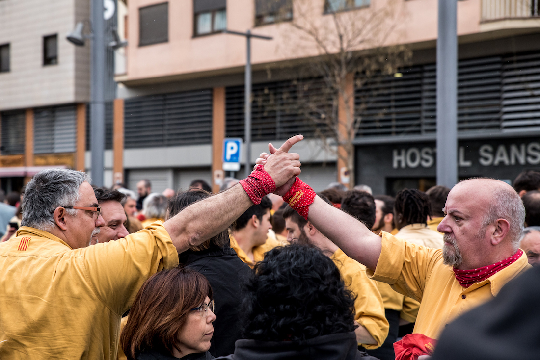 Castellers during Barcelona's La Mercè Festival (Every September) - by Ben Holbrook Castellers during Barcelona's La Mercè Festival (Every September) - by Ben Holbrook