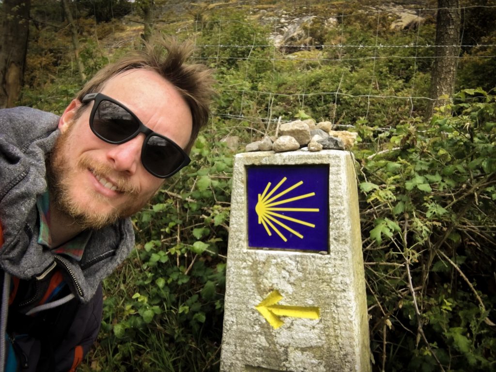 Ben Holbrook Travel Writer/Blogger/Photographer Hiking the Camino de Santiago de Compostela in Galicia Northern Spain with TraveltheWay.com