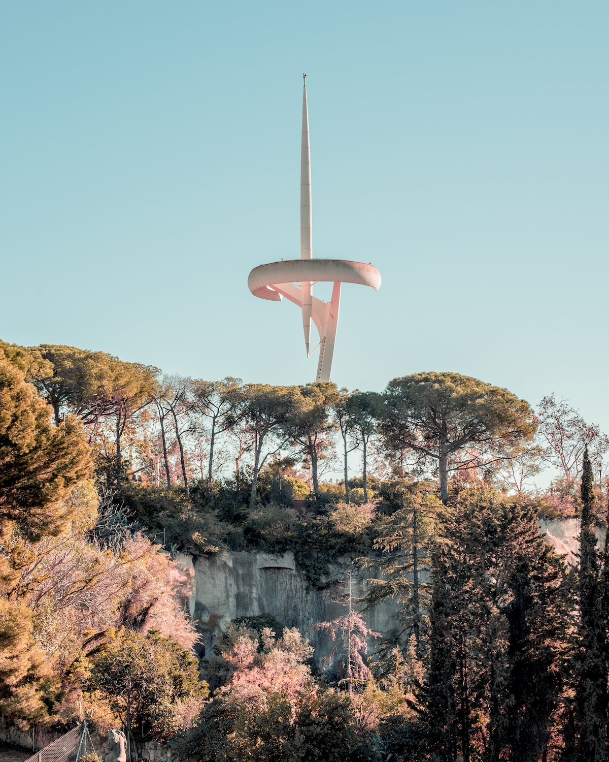 Olympic Torch Tower/Statue, Montjuic mountain, Barcelona