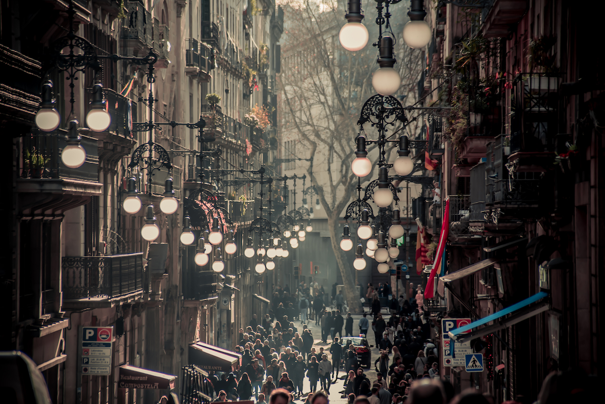 Carrer Ferran, Barcelona's Gothic Quarter - by Ben Holbrook Carrer Ferran, Barcelona's Gothic Quarter - by Ben Holbrook