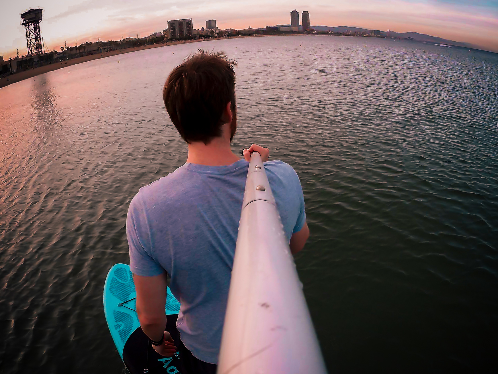 SUP Paddle Boarding in Barcelona - By Ben Holbrook Driftwood Journals