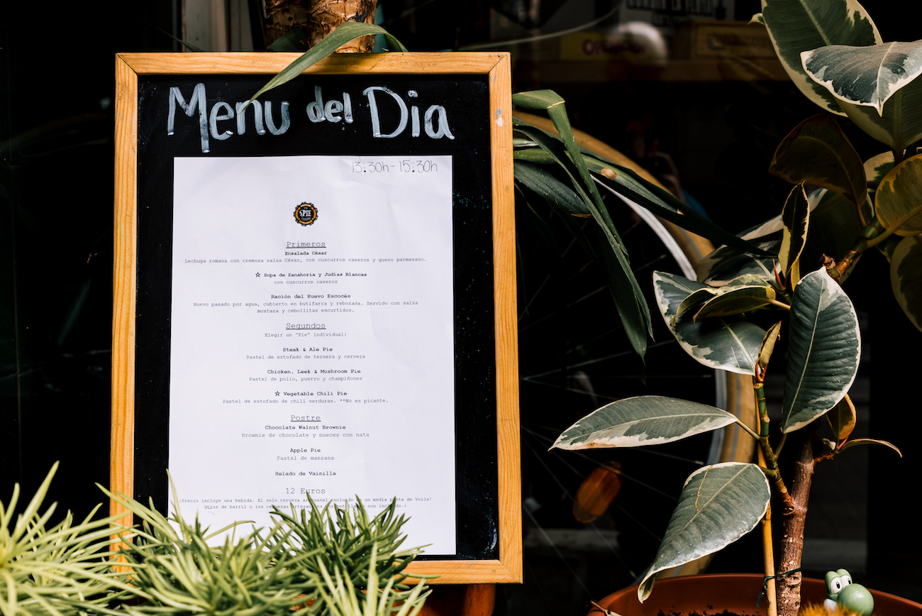 The Pie Shoppe, Gracia, Barcelona - Menu del Dia The Pie Shoppe, Gracia, Barcelona - Menu del Dia
