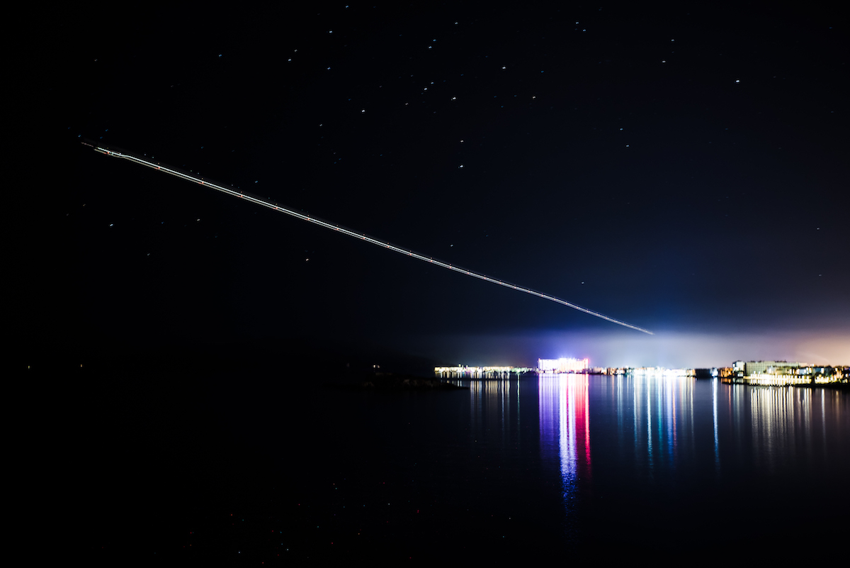 Ibiza at night - long exposure photograph by Ben Holbrook Ibiza at night - long exposure photograph by Ben Holbrook