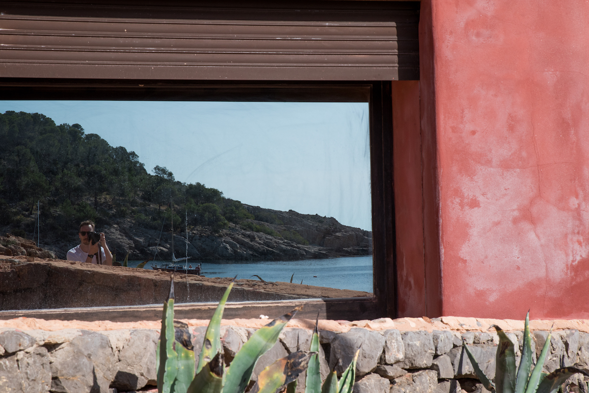 Reflections at Cala Salada. Reflections at Cala Salada.