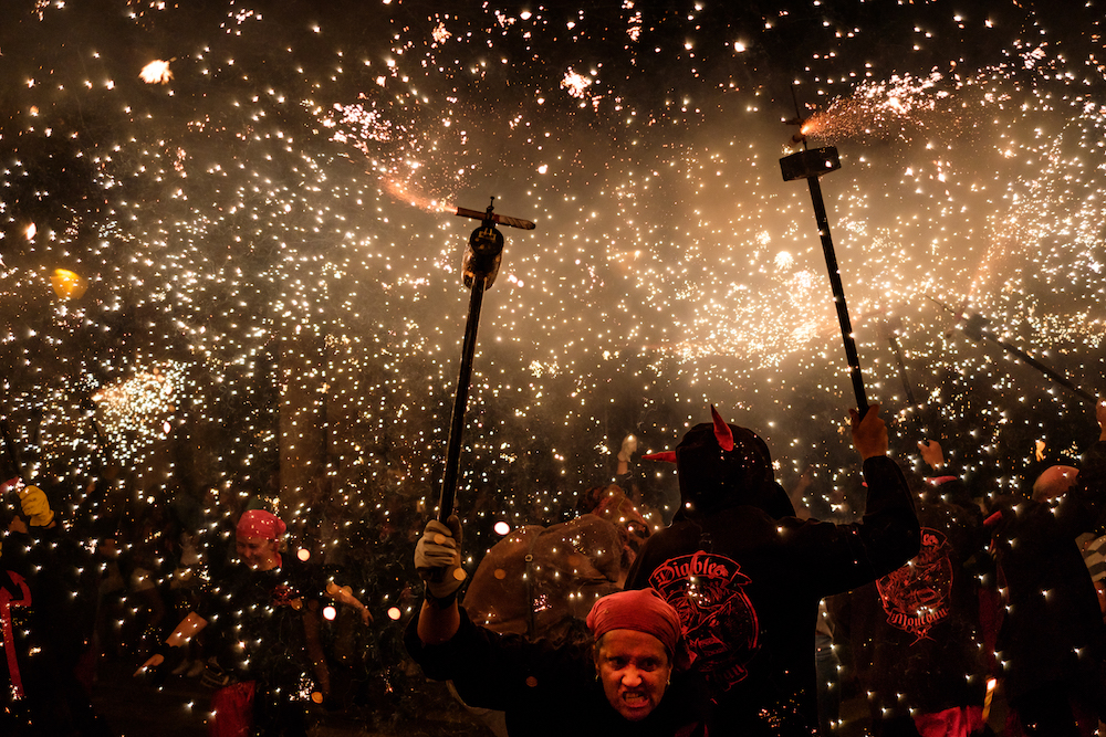 The crazy Catalan correfocs ~ by Ben Holbrook Correfocs in Barcelona