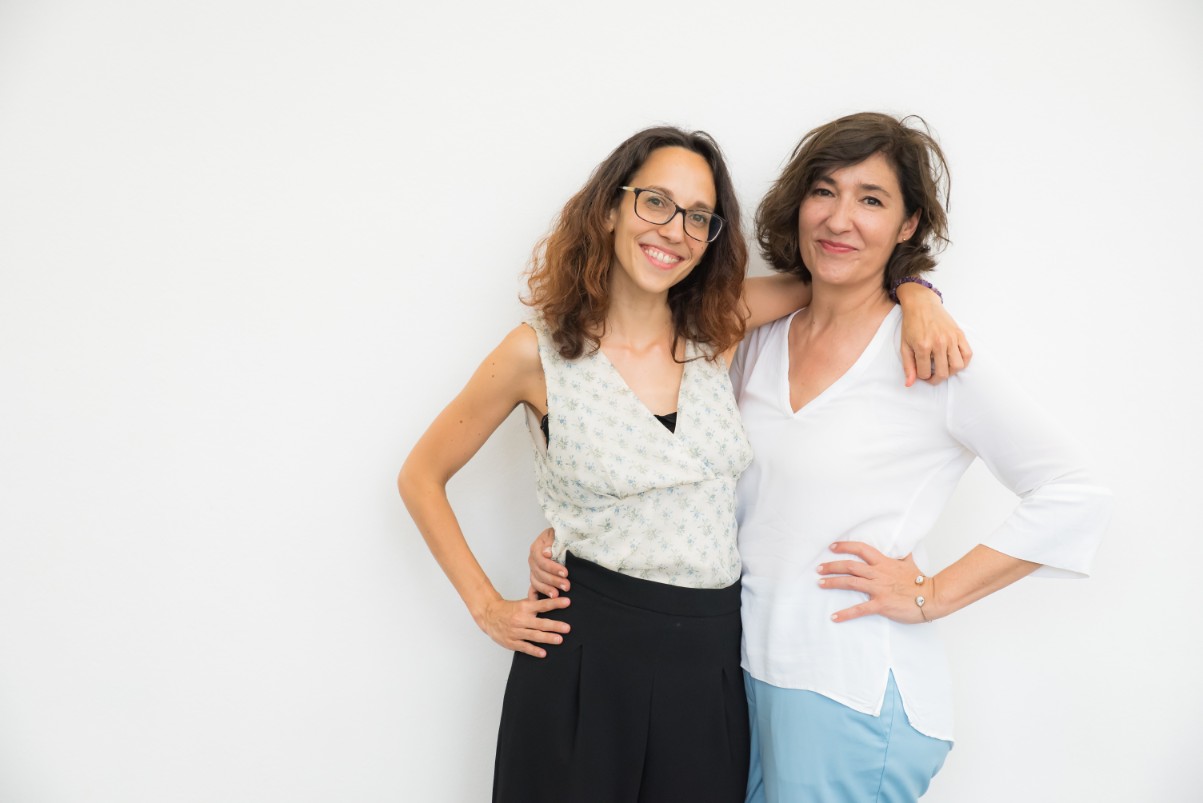 Margerita and Nuria (left to right), whose passion fuels FLC's architecture tours. private architectural tours of Barcelona designed by Rafael Gómez-Moriana