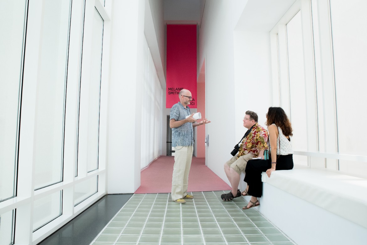 Exploring the MACBA contemporary art museum in Barcelona on FLC's Barcelona Architecture Tour - by Ben Holbrook Exploring the MACBA contemporary art museum in Barcelona on FLC's Barcelona Architecture Tour - by Ben Holbrook
