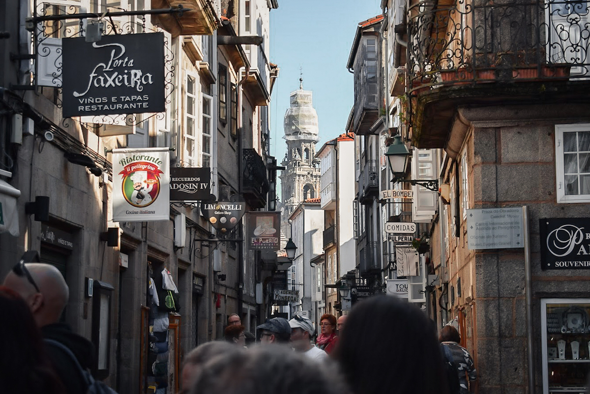 The backstreets of Santiago do Compostela The backstreets of Santiago do Compostela
