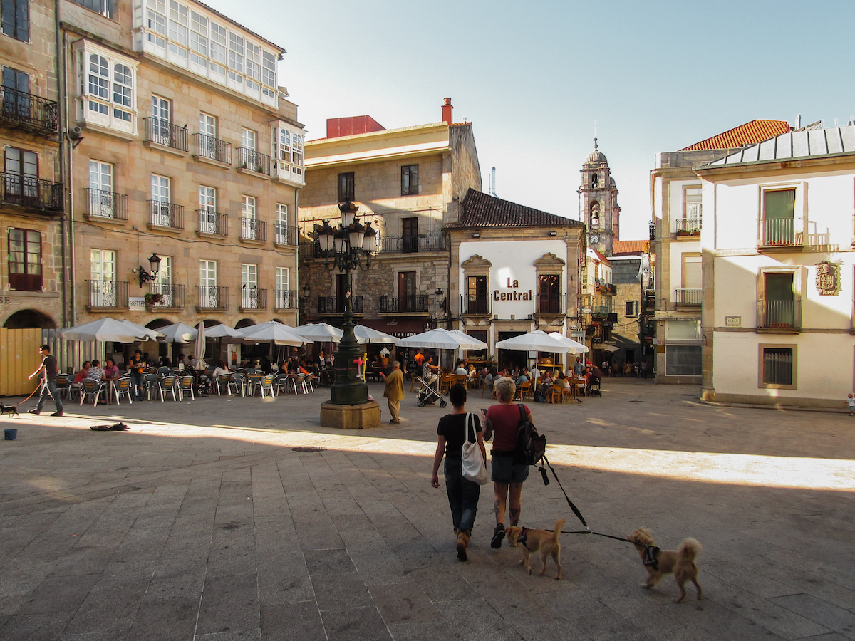 Plaza de la Constitución, the heart of Vigo's old town. Vigo Old Town - by Ben Holbrook