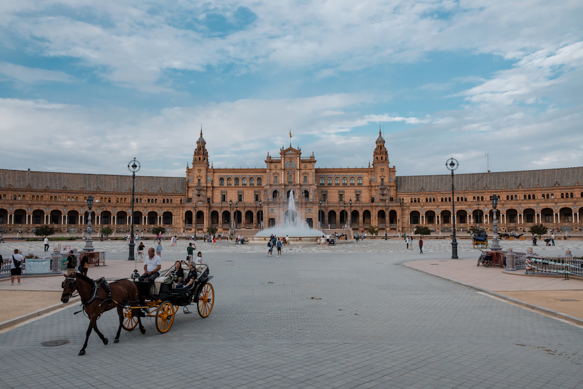 Plaza de España view from Maria Luisa Park