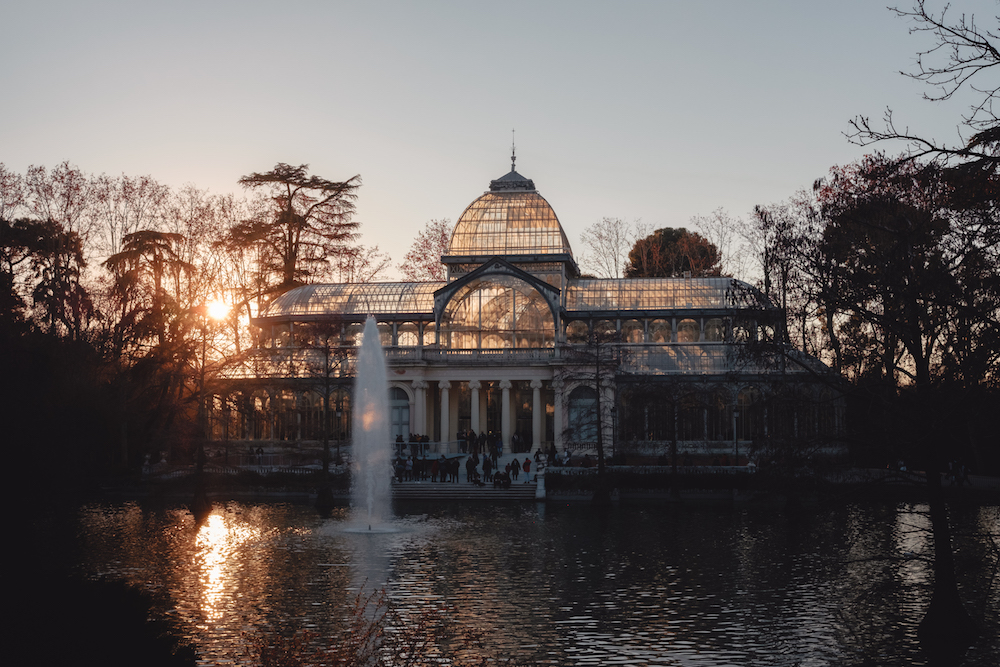 The Palacio De Cristal / Crystal Palace in El Retiro Park. Palacio De Cristal / Crystal Palace Retiro Park Madrid Spain
